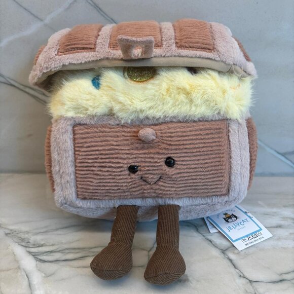 Jellycat Amuseables Treasure Chest Plush Stuffed Toy NEW! - Picture 1 of 4